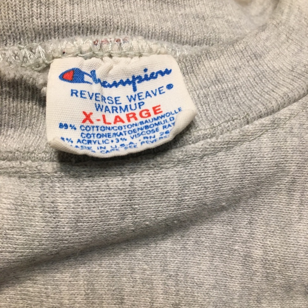 Vtg Champion Reverse Weave Warmup Minnesota Vikings Sweatshirt Pullover Size XL - Picture 4 of 8